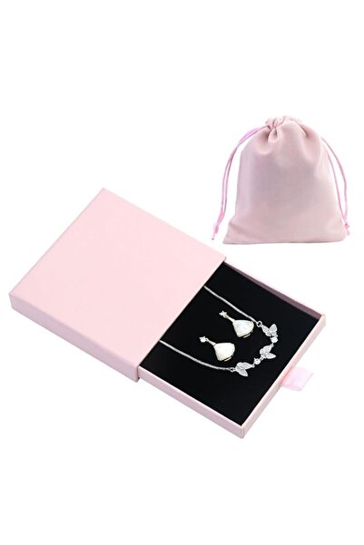 Generic Brand Small Jewelry Gift Box with Velvet Bag, Necklace Bracelet Earri...