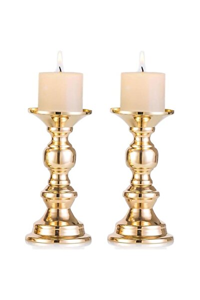 Generic Brand Pillar Candle Holders, Wedding Centerpieces Metal Candle Holder...