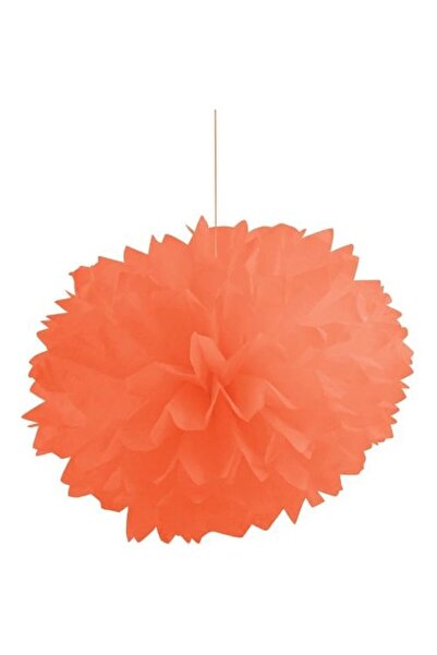 Generic Creative Converting Fluffy Tissue Ball, Sunkissed Orange