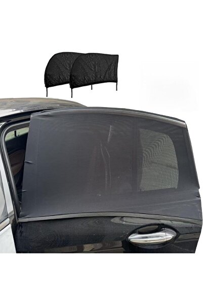 Generic Luxury Car Window Sunshade, 2 Pieces, Black Mesh, 50 x 60 cm, Stretch...