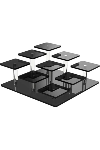 Generic Aputue Display Stand, Black Multi-Tier Acrylic Display Stand, Premium...