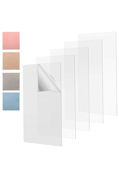 Generic Brand 5 Pcs Transparent Clear Acrylic Sheet 8 x 10 Inch 0.03 Inch Acr...
