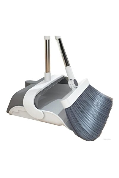 Generic Dustpan and Brush Set with Comb Teeth, Long Handle Sweeping Brush and...