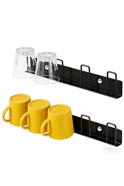 Generic Mug Holder Wall Mounted, 2 Pack Modern Metal Coffee Cup Rack Hanger w...