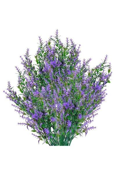 Generic Artificial Lavender Flowers, Purple, Plastic, 13.8in/35cm, UV Resista...