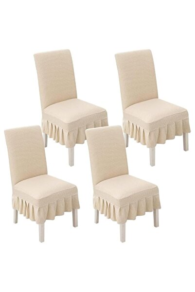 Generic Brand High Stretch Dining Chair Slipcovers With Ruffled Skirt 2/4/6 P...