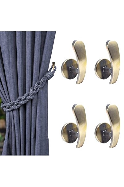 Generic Bukela 4PC Bronze Curtain Tieback Hooks Wall Mounted Decorative Drape...