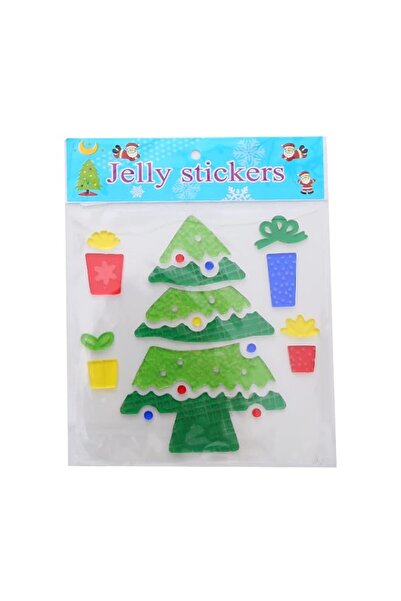 Generic Brand Christmas Window Decoration Jelly Stickers Christmas Tree