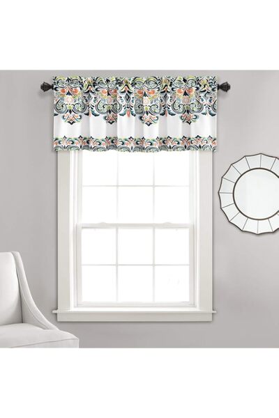 Generic Brand Lush Decor Clara Valance Paisley Damask Print Bohemian Style Si...