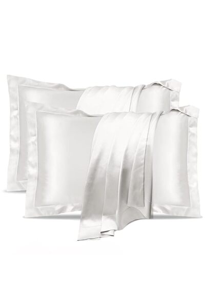 Generic Natural Mulberry Silk Pillowcase, 2 Pack 50 x 75 cm Soft Smooth Cooli...