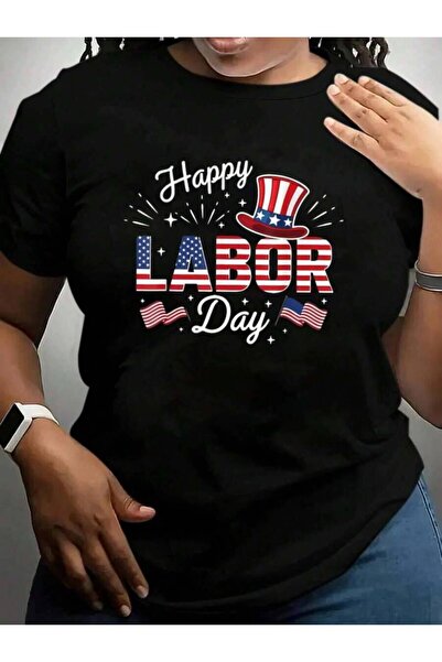 9JY Happy Labor Day Patriotic Union Workers Usa Flag Men Women Cruise Vacatio...
