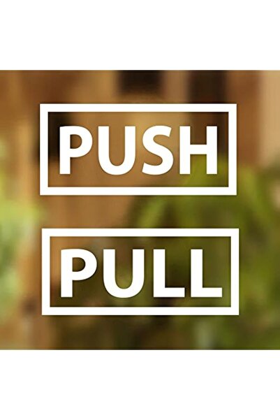 Generic ArtStickers Pull Push Door Stickers Shop Window Salon Bar Cafe Restau...