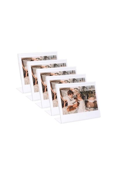 Generic Brand Wide Picture Frame,Acrylic Clear Wide Photo Frames L Shape Desk...