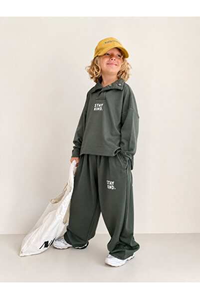 hety Stay Kind Premium Fabric Oversize Kids Tracksuit Set