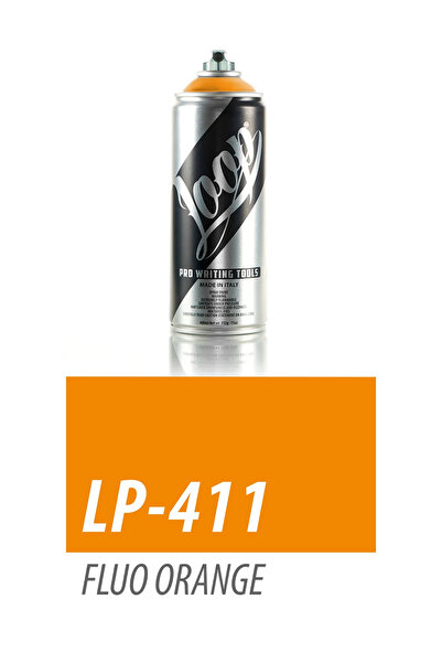 Loop Lub Colors Spray Paint 400ml - Fluorescent Orange 411