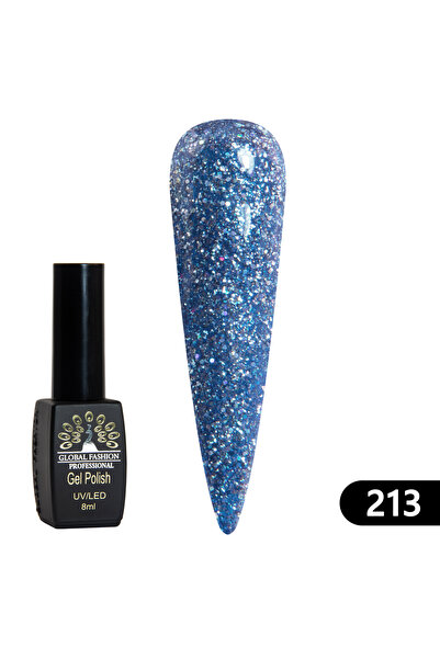 global fashion Set 2 x Oja semipermanentă BLACK ELITE, 8 ml, 213