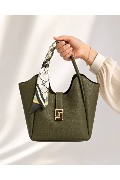Polo Of Colors Fular Detail Women's Luxury Special Production Hand Shoulder Bag