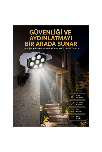 Epilons Led Lamba-güneş Paneli Destekli Uzaktan Kumandalı Solar Led Lamba