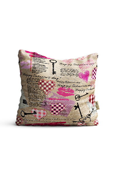 4KF Throw Pillow Cover 42X42Cm Decorative Throw Pillow Cover with Switch Hear...