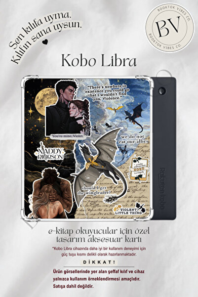 BookTok Vibes Co. Fourth Wing / Dördüncü Kanat Temalı Insert - Kindle ve Kobo...