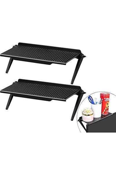 Generic Monitor Top Shelf, 33 cm Screen Organizer, 2-Pack, Non-Slip ABS Mater...