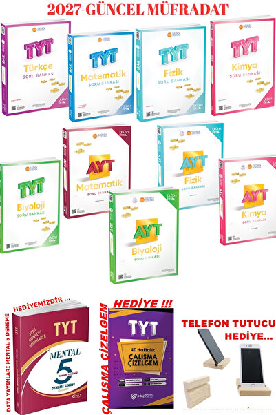 Üç Dört Beş Yayıncılık 2027 Güncel TYT-AYT ÜçDörtBeş Sayısal Dersli Set+3'lü ...