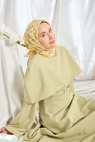 Silk Home Twill İpek Eşarp Bloom Sarı