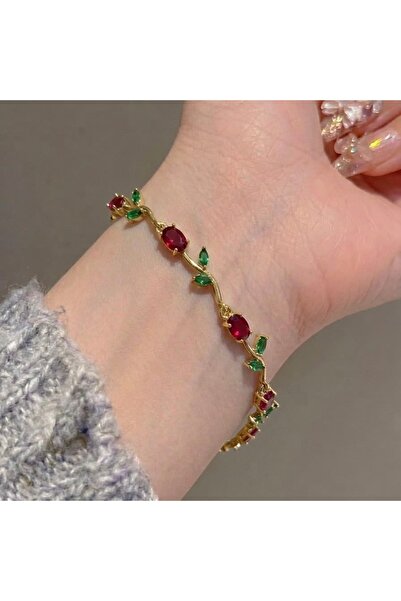 Heda Jewelry Bordo Gardenia Bileklik