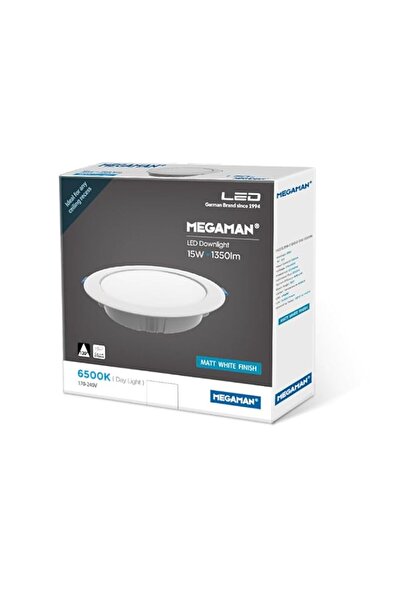 Generic Megaman Down Light 15w 6inch Day Light 6500k