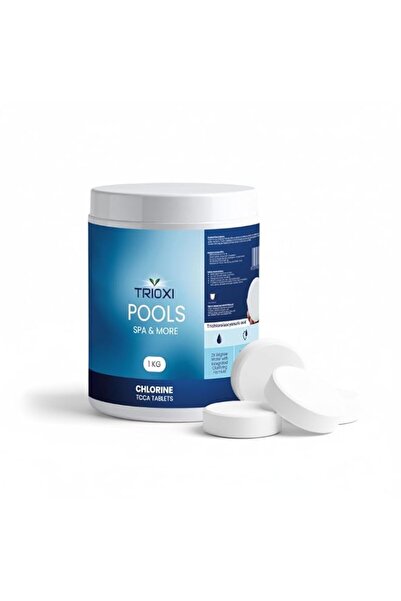 Generic Trioxi TCCA Chlorine Tablets – Slow-Dissolving Pool & Spa Sanitizer f...