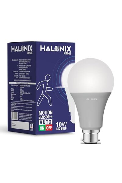 Generic Halonix 10W Radar motion sensor Led Bulb Auto on-Auto off, Pack of 1,...
