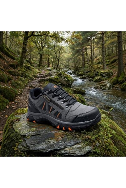 WANDERFUL WANDERFULL TREKKİNG ERKEK OUTDOOR KANCALI FERMUARLI GRİ AYAKKABI 40-45