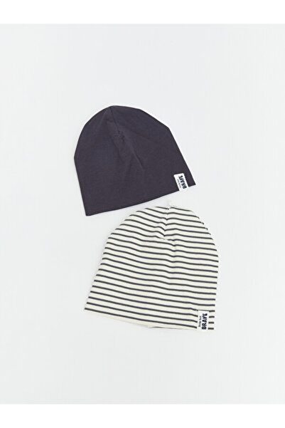 LC Waikiki Timeless Clothing & Timeless Choices Striped Baby Boy Beanie 2-Pack