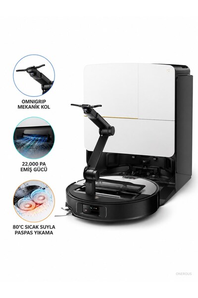 Xiaomi ROBOROCK 7,98 cm İnce Gövdeli Akıllı Robot Süpürge, 3D Haritalama, Ken...