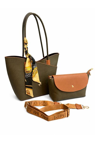 Miami Polo Club Original Scarf Detailed 2-in-1 Shoulder and Crossbody Bag 🎀