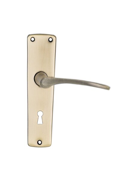 OEM Maner usa interior, cu sild, Urbis, pentru cheie, otel, antic brass, 54 mm