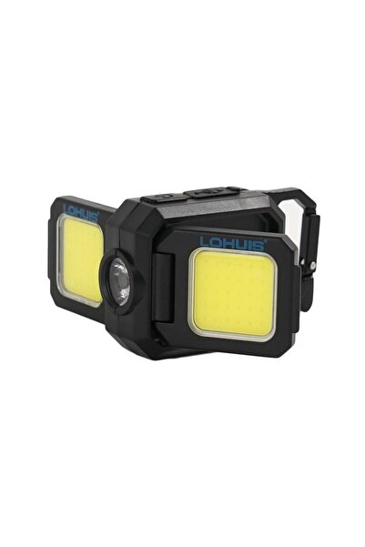 OEM Lohuis LED Keychain flashlight, rechargeable, 3 W + 2 x 5 W, 600 lm, 5 li...