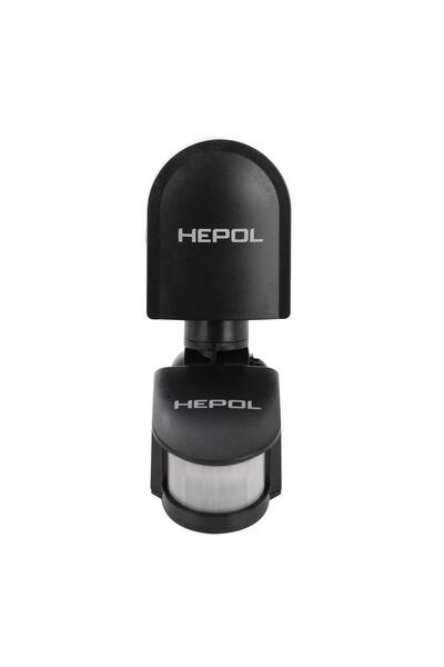 OEM Senzor de miscare Hepol, exterior (IP44), negru, 180 grade