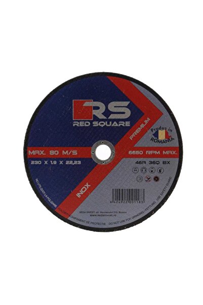 OEM Отрезен диск от неръждаема стомана, Red Square DRSQPRM23019, 230 x 22.2 x...