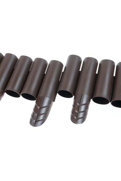 OEM Separator gazon Palisada, plastic, maro, 25 cm x 2.4 m