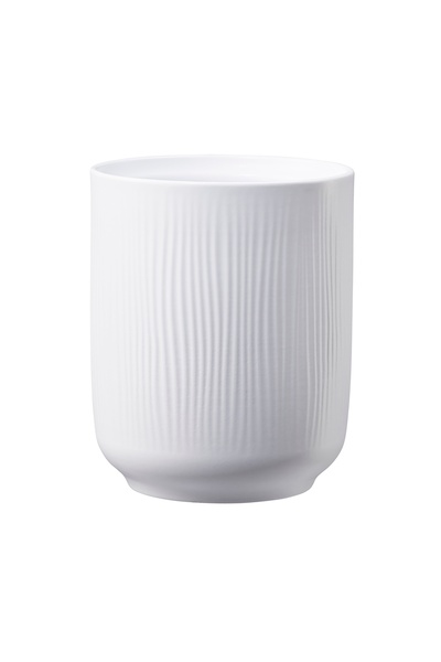OEM Ghiveci ceramic, interior, rotund, alb, 13 x 15 cm, Falun