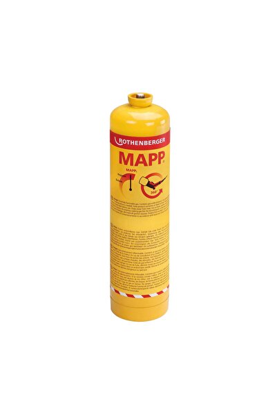 OEM Gas cylinder, Rothenberger Mapp-Gas EU, with 7/16 inch valve, 400 g