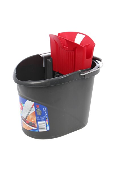 OEM Galeata din plastic cu storcator pentru mop plat Vileda Ultramax, rosu, 10 L