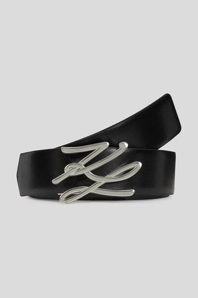 Karl Lagerfeld K/AUTOGRAPH REVERSIBLE H3 BELT (A2W33057999) Black Women - 85
