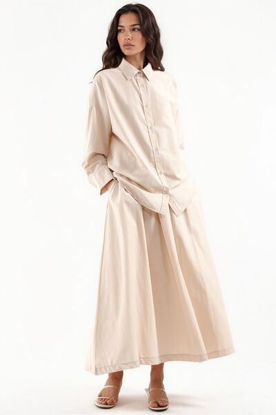 Hiccup Msn Cotton Viscose Linen Two-Piece Set
