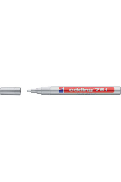 Edding 751 Μαρκαδόρος Ασημί Μόνιμος 2mm
