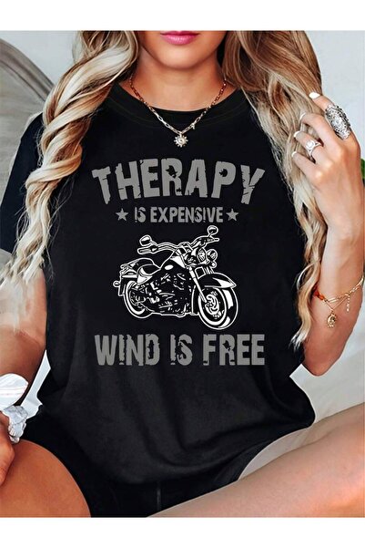 NOURAM Oversized Loose Fit, Flat Print Relax EXPENSIVE WIND IS Letter T-Shirt...