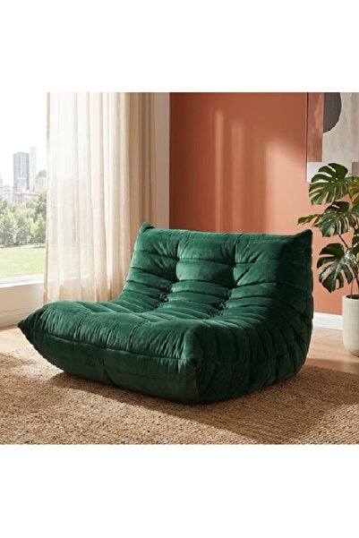Generic Canapea 2 Persoane din Spumă, Compactă, 100x130x70 cm - Verde