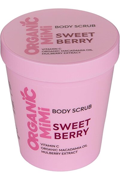 ORGANİC MİMİ Sweet Berry Body Scrub 250g – Exfoliating & Nourishing Sugar & S...