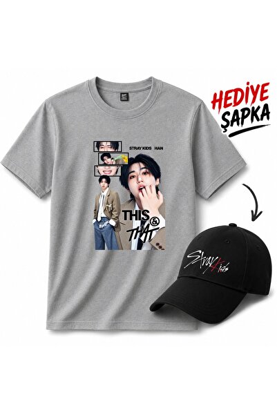 barsdepo Μπλουζάκι STRAYKİDS HAN THIS THAT, Ποιότητας PREMIUM, Unisex για Παι...